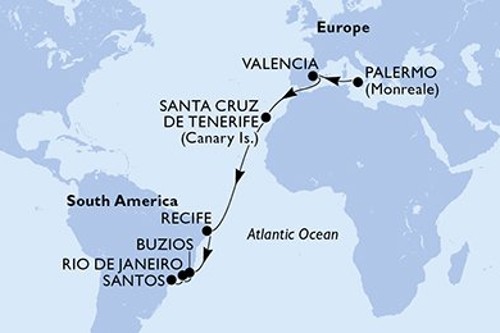 Cruise itinerary