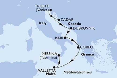 Cruise itinerary