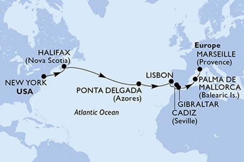 Cruise itinerary