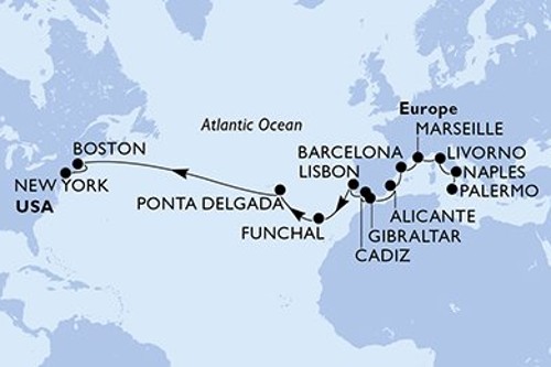 Cruise itinerary