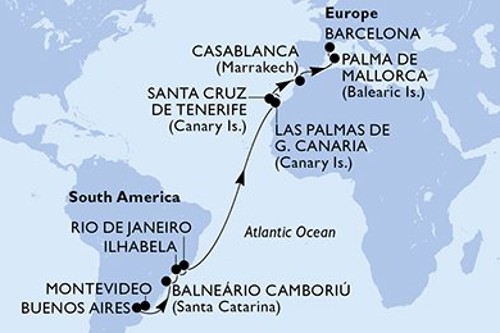 Cruise itinerary