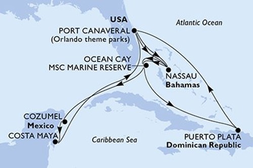 Cruise itinerary