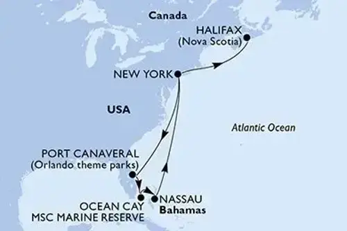 Маршрут круиза