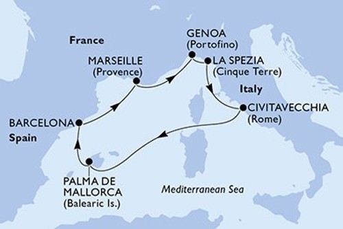 Cruise itinerary
