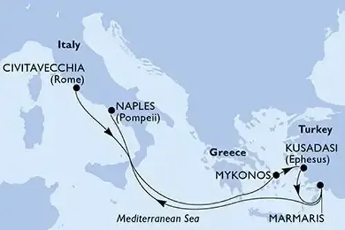 Маршрут круиза