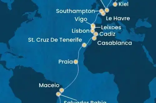 Маршрут круиза