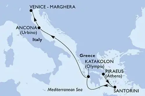 Маршрут круиза