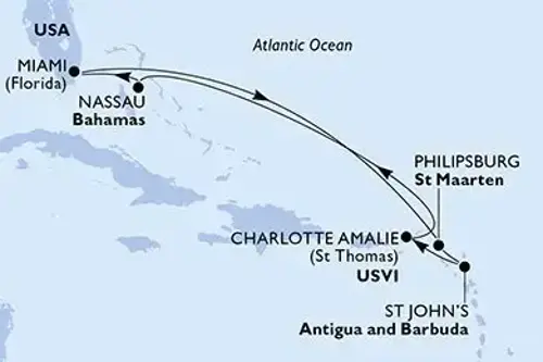 Маршрут круиза