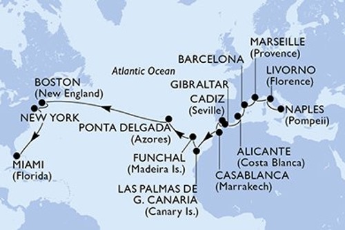 Cruise itinerary