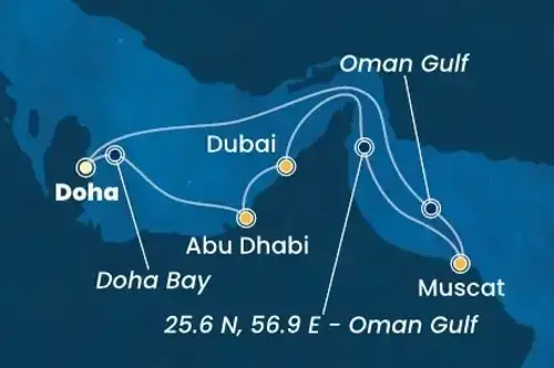 Маршрут круиза