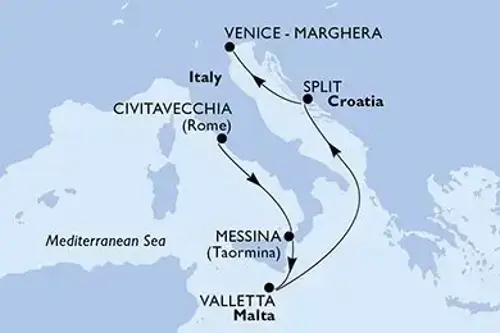 Маршрут круиза