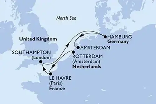 Маршрут круиза