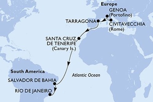 Cruise itinerary