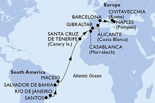 Cruise itinerary