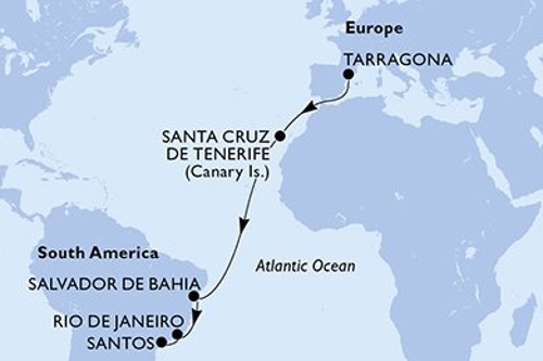 Cruise itinerary