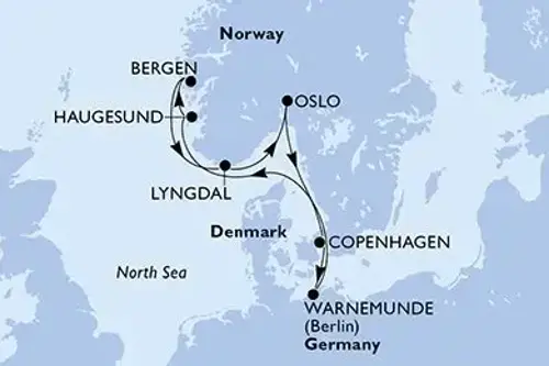 Маршрут круиза