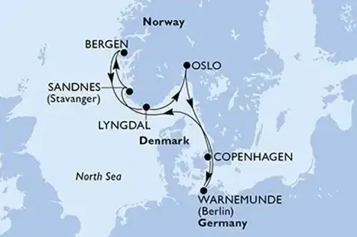 Маршрут круиза