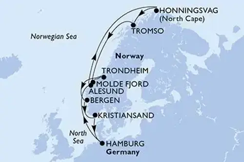 Маршрут круиза