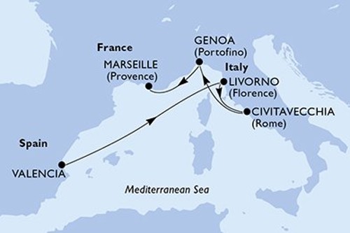 Маршрут круиза