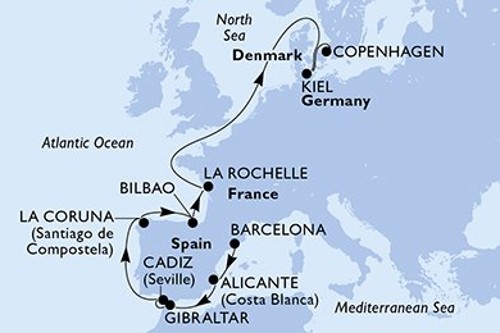 Cruise itinerary