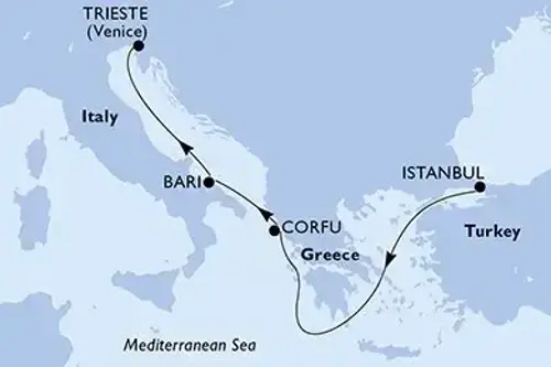 Маршрут круиза