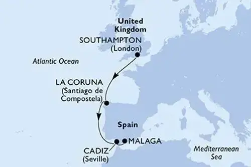 Маршрут круиза