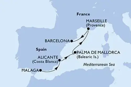 Cruise itinerary