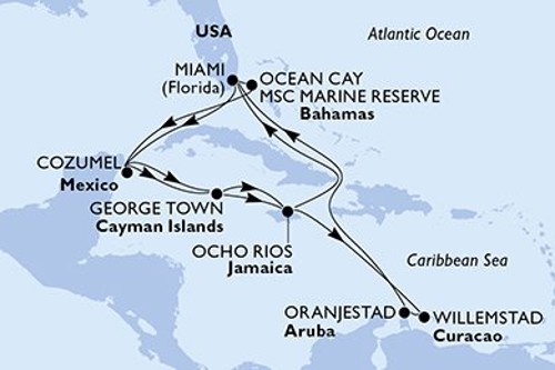 Cruise itinerary