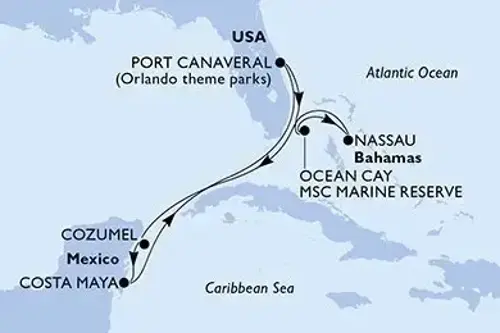 Маршрут круиза