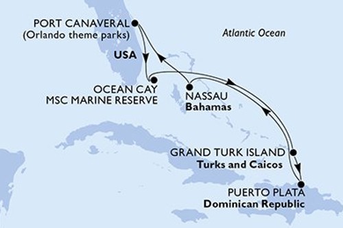 Cruise itinerary