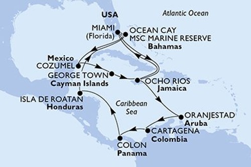 Cruise itinerary