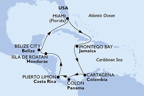 Cruise itinerary