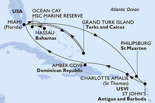 Cruise itinerary