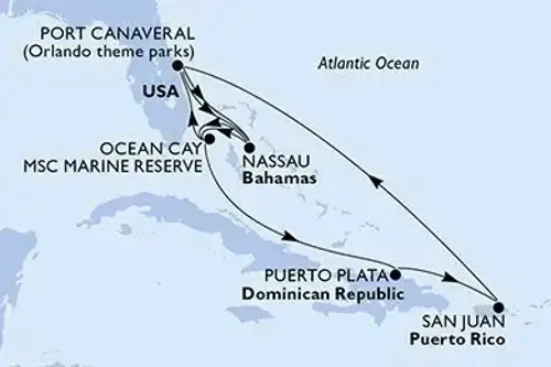 Cruise itinerary