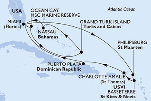 Cruise itinerary