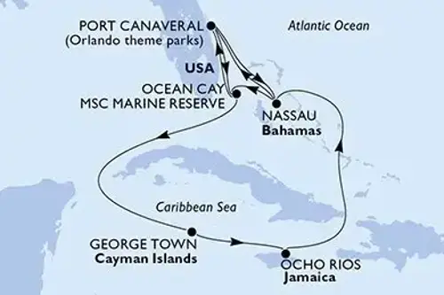 Cruise itinerary