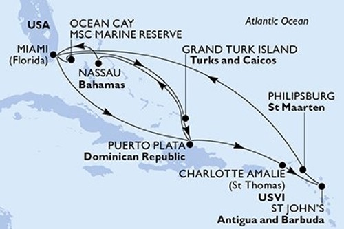 Cruise itinerary