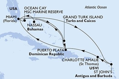 Cruise itinerary