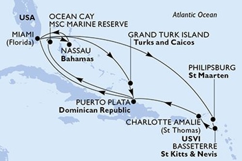 Cruise itinerary