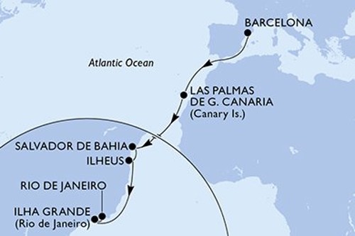 Маршрут круиза