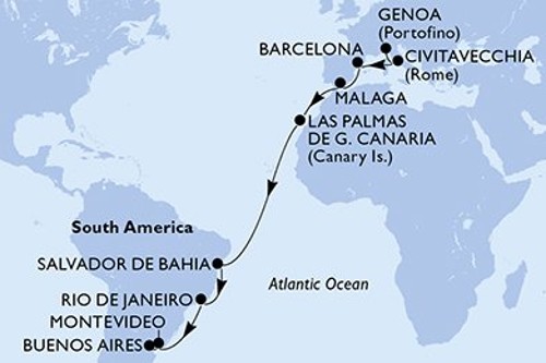 Cruise itinerary