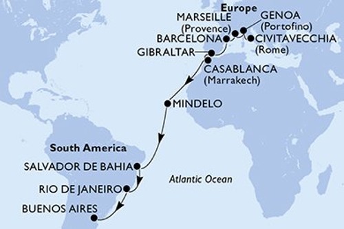 Cruise itinerary