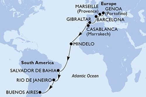 Cruise itinerary