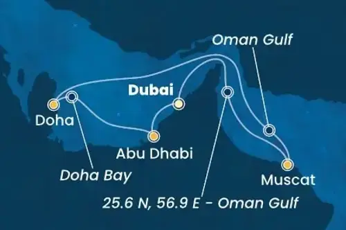 Маршрут круиза