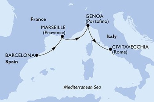 Cruise itinerary