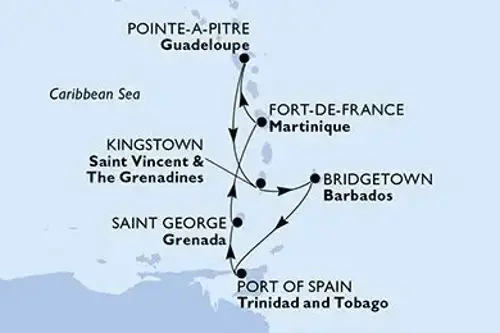 Маршрут круиза