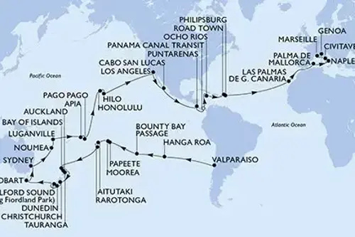 Маршрут круиза