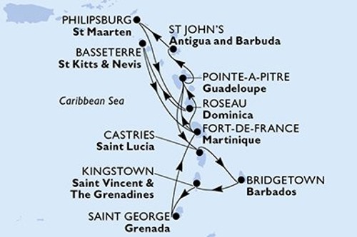 Cruise itinerary