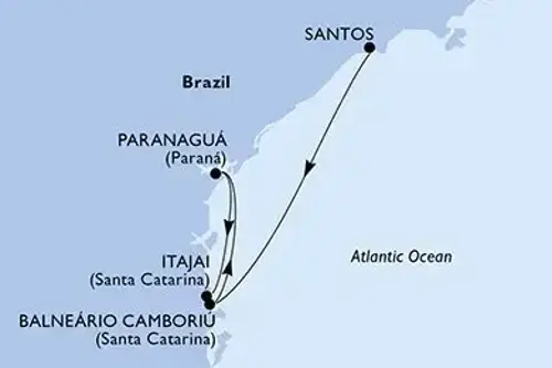 Маршрут круиза