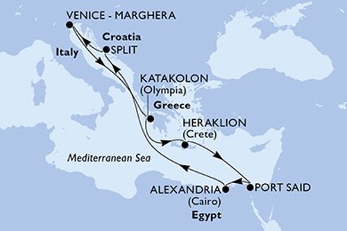 Маршрут круиза